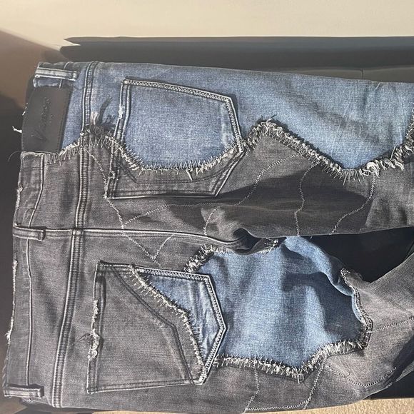 VALABASAS MERCURY DENIM JEANS (BLACK-BLUE) VALABASAS MERCURY DENIM JEANS (sz 34) - Picture 5 of 10